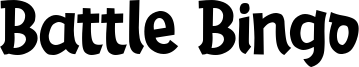 Battle Bingo Font
