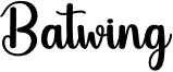 Batwing Font