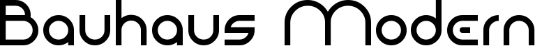 Bauhaus Modern Font
