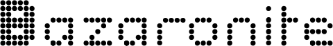 Bazaronite Font
