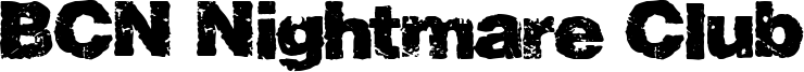 BCN Nightmare Club Font