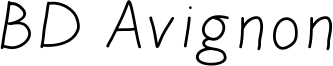 BD Avignon Font
