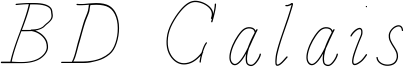 BD Calais Font