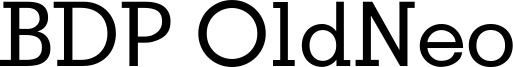 BDP OldNeo Font
