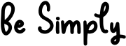 Be Simply Font
