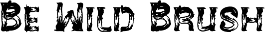 Be Wild Brush Font