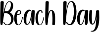 Beach Day Font