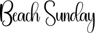 Beach Sunday Font
