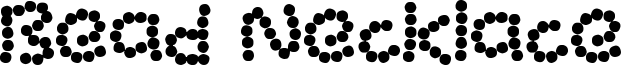 Bead Necklace Font