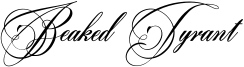 Beaked Tyrant Font