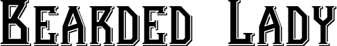 Bearded Lady Font