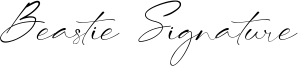 Beastie Signature Font