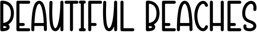 Beautiful Beaches Font