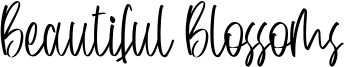 Beautiful Blossoms Font