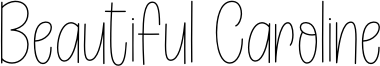 Beautiful Caroline Font