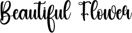 Beautiful Flower Font