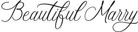 Beautiful Marry Font