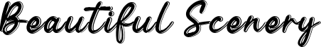 Beautiful Scenery Font