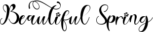 Beautiful Spring Font