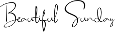 Beautiful Sunday Font