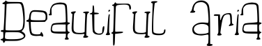 Beautiful Aria Font