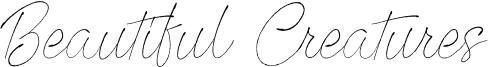 Beautiful Creatures Font