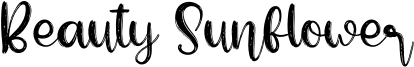 Beauty Sunflower Font