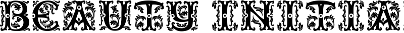 Beauty Initials Font