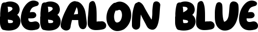 Bebalon Blue Font