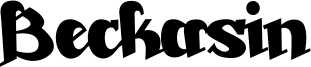 Beckasin Font