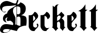 Beckett Font
