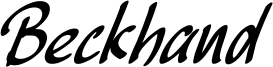 Beckhand Font