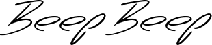 Beep Beep Font