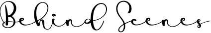 Behind Scenes Font
