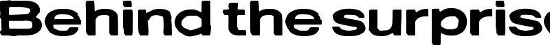 Behind the surprise Font
