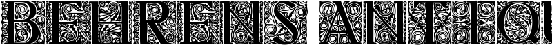 Behrens Antiqua Initialen Font