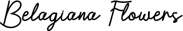Belagiana Flowers Font