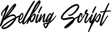 Belbing Script Font