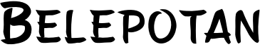 Belepotan Font
