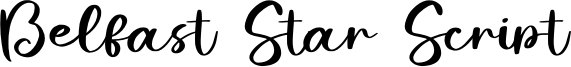 Belfast Star Script Font