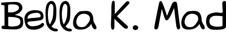 Bella K. Mad Font
