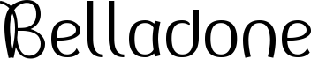 Belladone Font