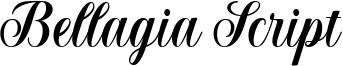Bellagia Script Font