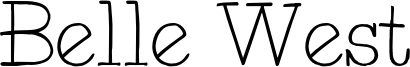 Belle West Font