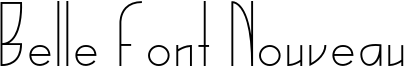 Belle Font Nouveau Font