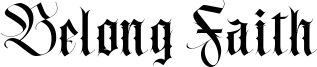 Belong Faith Font