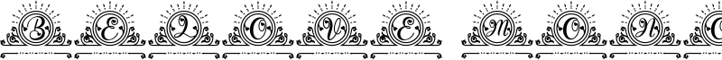 Belove Monogram Font
