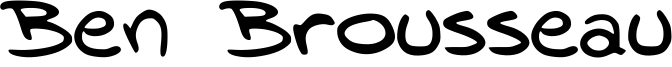 Ben Brousseau Font