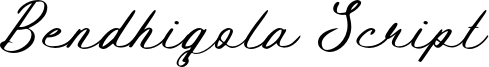 Bendhigola Script Font