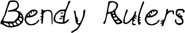 Bendy Rulers Font